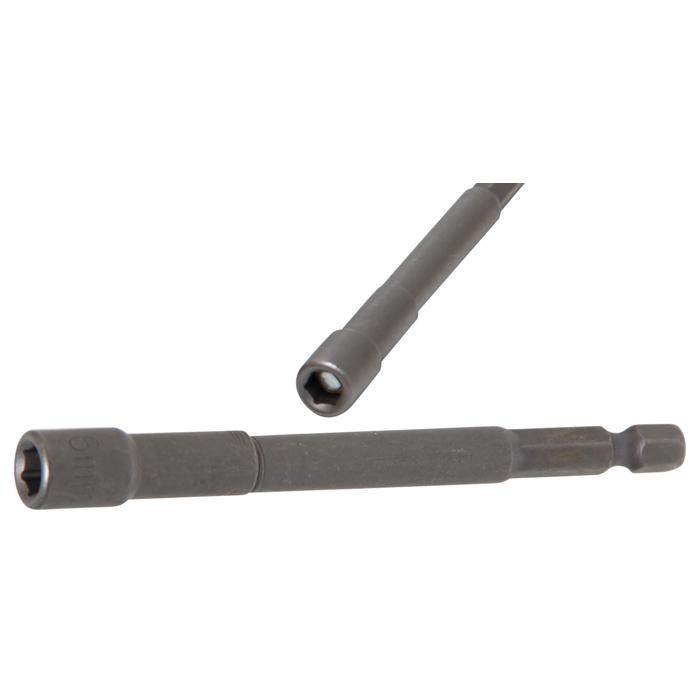 Topnøgle-indsats - ekstra lange - med 6-kant skaft - 6 til 13 mm