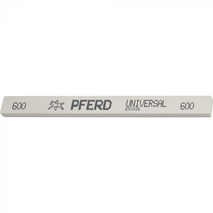 Pierre à meuler et à polir PFERD - UNIVERSELLE - carrée - 4 x 4 mm à 25 x 13 mm - longueur 150 mm - granulométrie 220 à 600 - prix par conditionnement