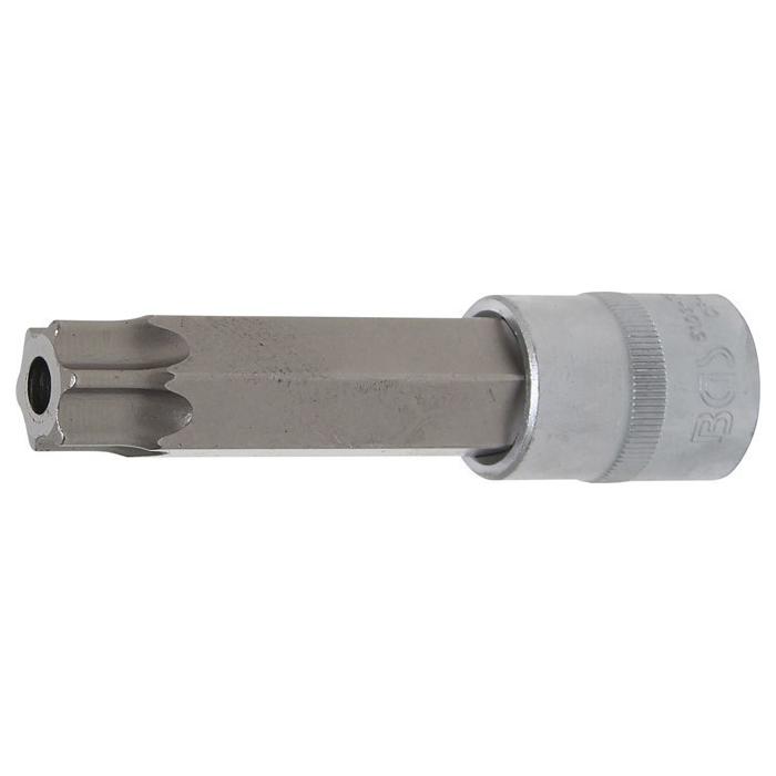Bits - T-profile with hole - sizes T70 to T90 x 110 x 110 mm - drive 12.5 mm (1/2 ")