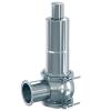 Series 4000 - hygienic safety valve - stainless steel - corner shape - with stainless steel spring - DN 25 to DN 100 - different designs