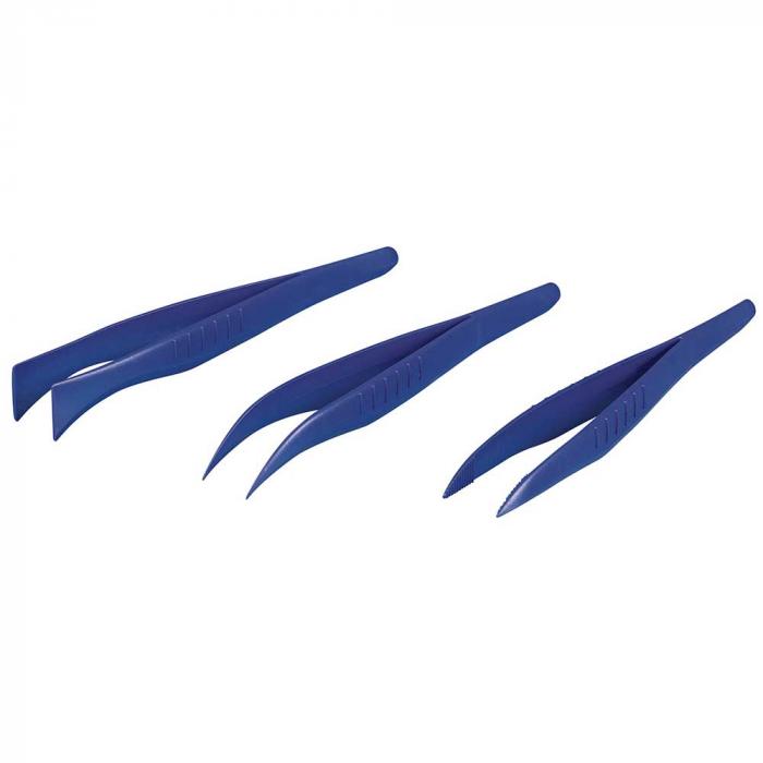Sterila pincett - detekterbar - PS - blå - längd 130 mm - olika mönster - PU 100 stycken - pris per PU