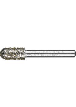 PFERD diamantslipepunkt for grått og nodulært støpejern - sylindrisk form WR - kornstørrelse D 852 - ytre ø 20 til 30 mm - skaft ø 6 og 8 mm