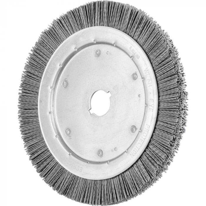 PFERD round brush RBU - untangled - narrow - plastic - outer-ø 100 to 250 mm - trimming width 12 and 16 mm - bore ø 31.8 mm - socket / adapter 12.0 and 22.2 mm - trimming material ø 0, 90 and 1.00 mm - PU 2 pieces - Price pe