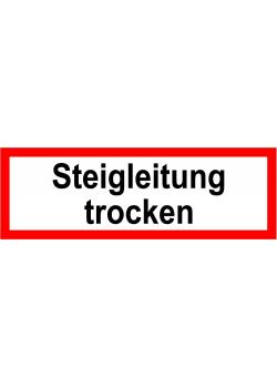 Brandschutz - "Steigleitung trocken"