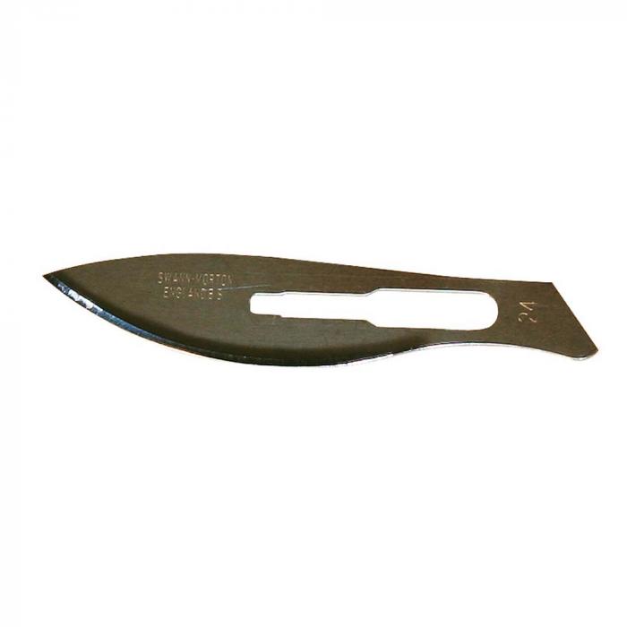 Swann-Morton scalpel blade - carbon steel - size 22 to 24 - VE 100 pieces - price per VE