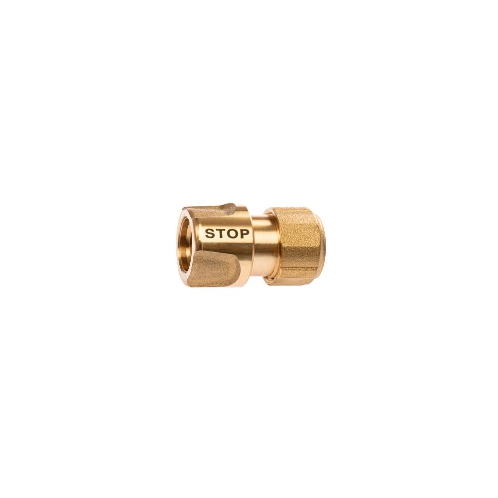 GEKA® plus - Hose section - Drinking water with water stop - Brass - Hose size 1/2" to 3/4" - PU 1 piece - Price per piece