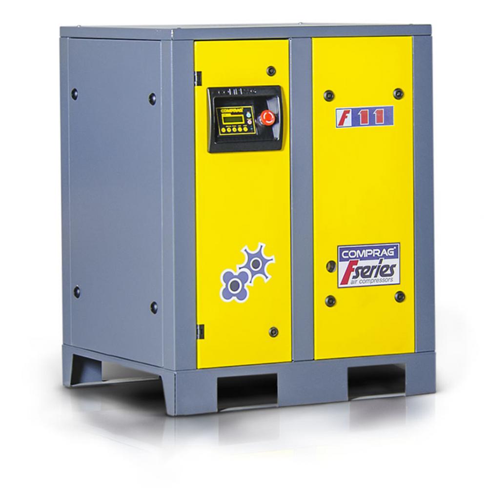 Skruekompressor F05 - grunnversjon - effekt 5,5 kW - PN 8 til 13 bar - leveringsvolum 0,55 til 0,75 m³/min - 400 V/3 Ph/50 Hz