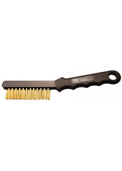 Brass caliper brush - with soft brass bristles - length 230 mm