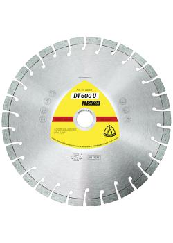 Diamond cutting disc DT 600 U Supra - diameter 100 to 230 mm - bore 16 to 22.23 mm - laser welded - short tooth - price per piece
