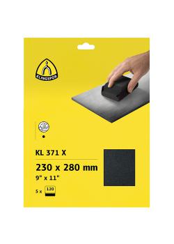 Lastra KL 371 X - grana da 40 a 240 - self-service confezionata in linguetta - confezione da 25 - prezzo per confezione