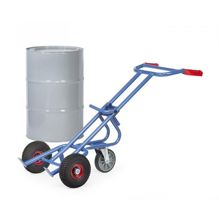 Drum truck - with support wheel - carrying capacity 300 kg