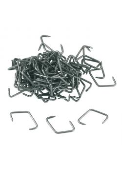 Pork staples - blank - width 30 to 39 mm - pack of 100 pieces - price per pack