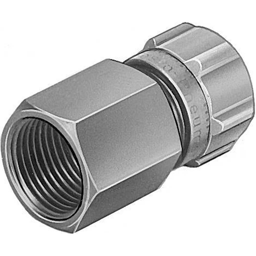 FESTO - ACK - Raccordo rapido - Alluminio - Filettatura femmina con anello di tenuta - Larghezza nominale da 2,4 a 12 mm - PU 1/10 - Prezzo per PU