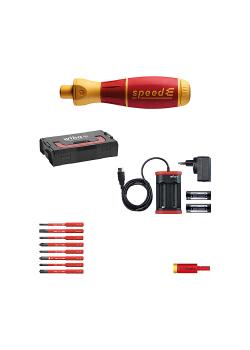 E-Schraubendreher Set 2 speedE® - 13 teilig - gemischt - in L-Boxx Mini - mit slimBits, easyTorque Adapter, Batterien und Ladegerät EU