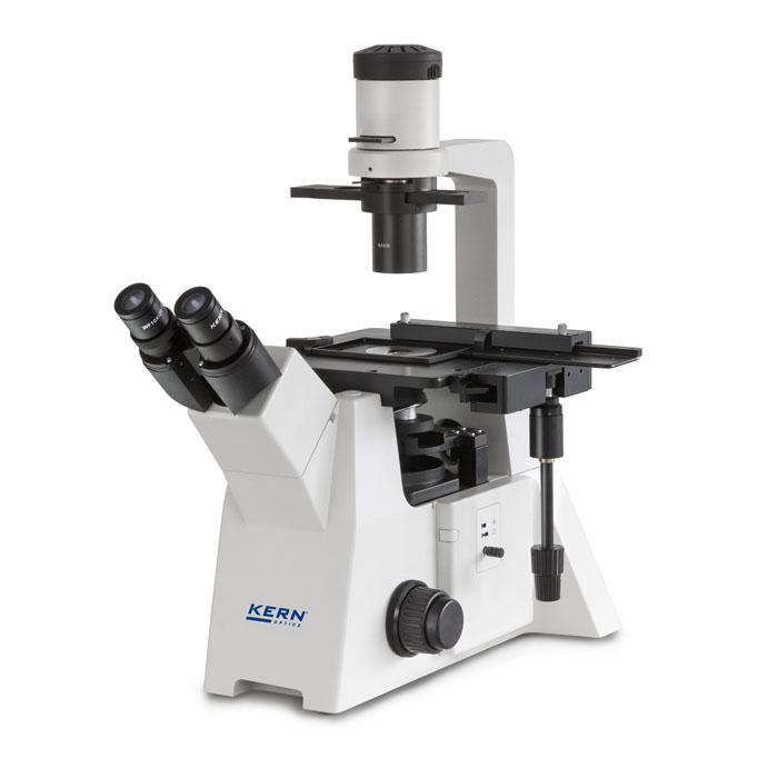 Mikroskop invers - trinokular - mechanischer oder fester 5-facher Objekttisch
