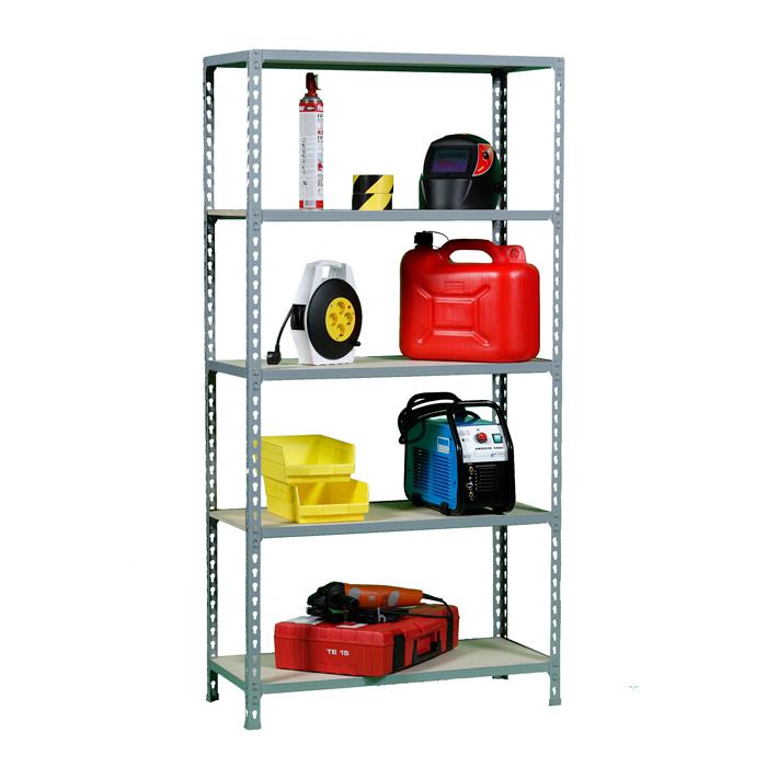 Shelving "Mader Click 5/400" - 1800 x 900 x 400 mm - shelves made of wood - 5 levels