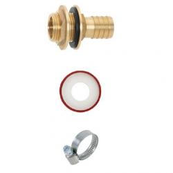 GEKA® - Rain barrel connection set - Spout - Brass - PU 6 pieces - Price per PU