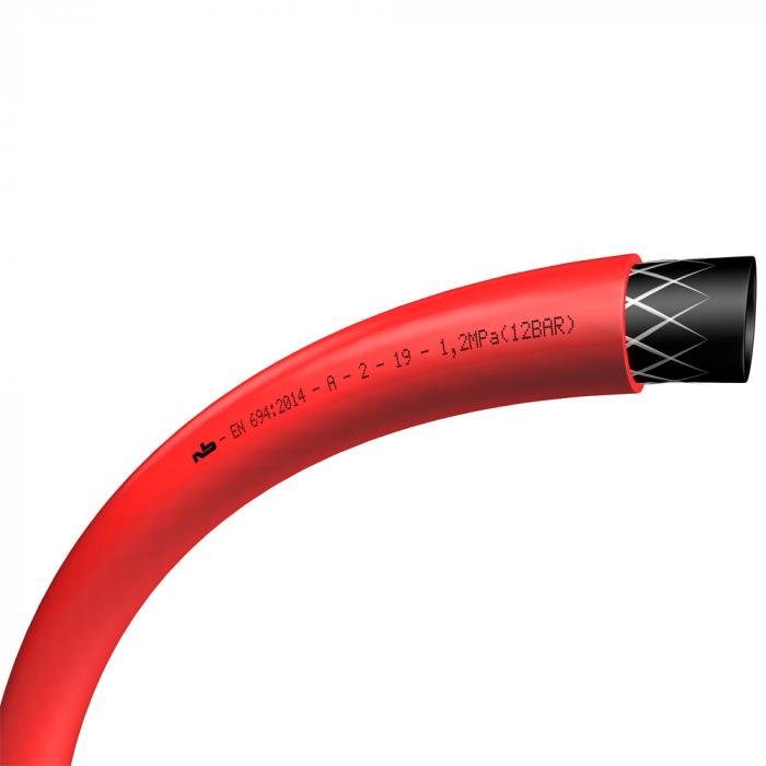 Tubo in PVC T 694 - Ø interno da 19 a 33 mm - Ø esterno da 25 a 41,5 mm - lunghezza 30 m - colore nero opaco o rosso - prezzo per rotolo