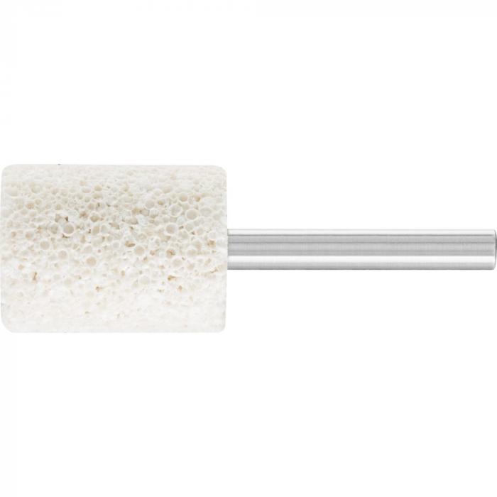 PFERD montert spiss - sylindrisk form - GUMMI - kornstørrelse 1 og 2 - ytre-ø 25 til 40 mm - skaft-ø 6 mm - pris per PU
