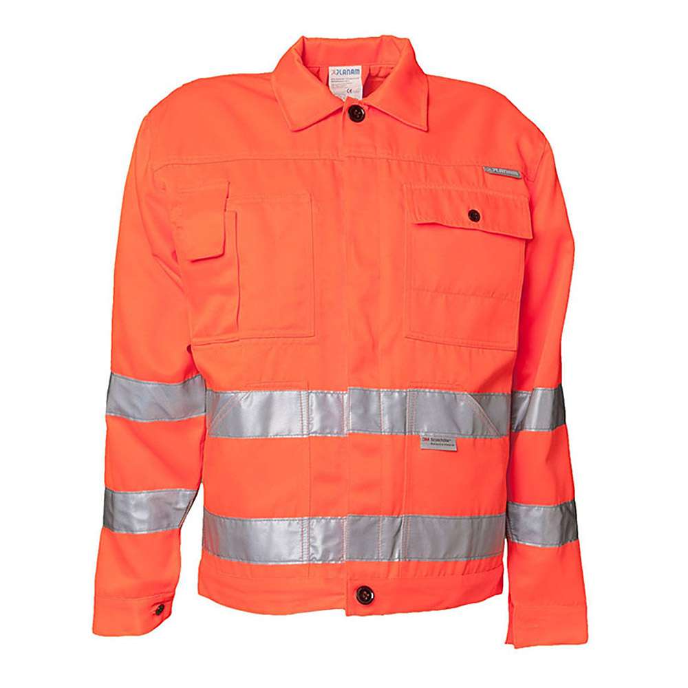 Collar jacket "High-visibility" - Planam - 15/85% MT - EN 26330