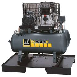 Piston compressor - UniMaster STH - stationary - with horizontal pressure tank