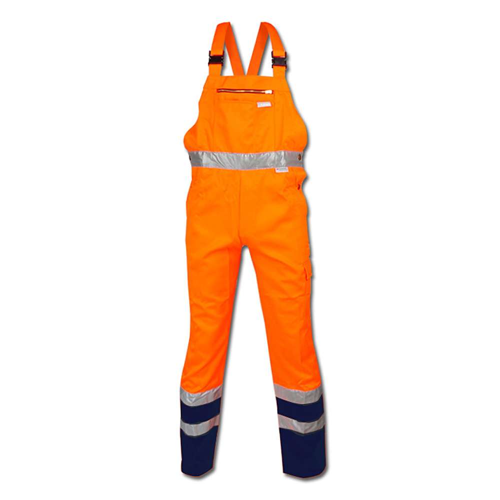 Dungarees "High-visibility" - Planam - 85% Polyester, 15% Cotton - EN 26330