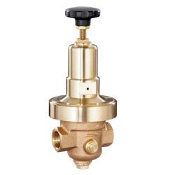 Riduttore di pressione DRV 250 - per aria compressa e gas - ottone rosso - G 1/4" fino a G 2" - pressione di ingresso max. fino a 25 bar - campo di pressione a valle da 0,2 a 2 bar