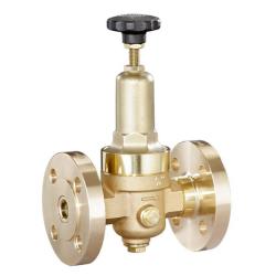 Riduttore di pressione DRV 235 - per aria compressa e gas - versione con flangia - ottone rosso - DN 8 fino a DN 50 - pressione di ingresso max. fino a 40 bar - campo di pressione a valle da 1,5 a 20 bar