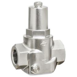 Riduttore di pressione DRV 772 - Acciaio inox - per fluidi aggressivi - filettatura interna da G 1/2" a G 2" - pressione di ingresso max. 40 bar - campo di pressione a valle da 0,5 a 4 bar