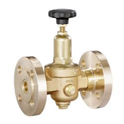 Riduttore di pressione DRV 230 - per aria compressa e gas - versione con flangia - ottone rosso - DN 8 fino a DN 50 - pressione di ingresso max. fino a 25 bar - campo di pressione a valle da 1,5 a 8 bar