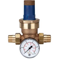 Druckregler für Wasser - inkl. Manometer - R 1/2 - 0,2 - 2 bar