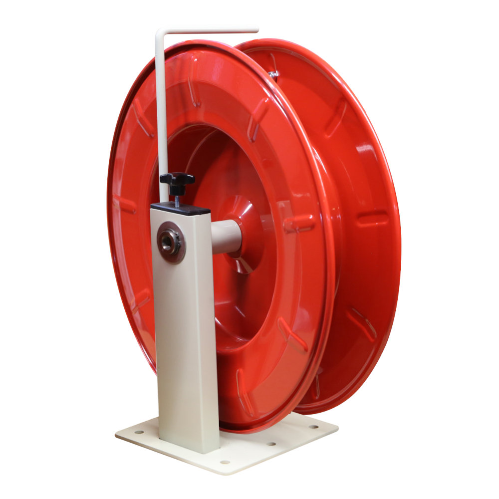 Enrouleur de tuyau manuel STK - avec manivelle - acier revêtu par poudre - DN 10 ou 12 mm (3/8" ou 1/2") - max. 50 m de tuyau - sans tuyau