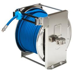 Hose reel ST60/10/3 - automatic spring return - steel or stainless steel - DN 10 mm (3/8") - max. 57 m hose - without hose