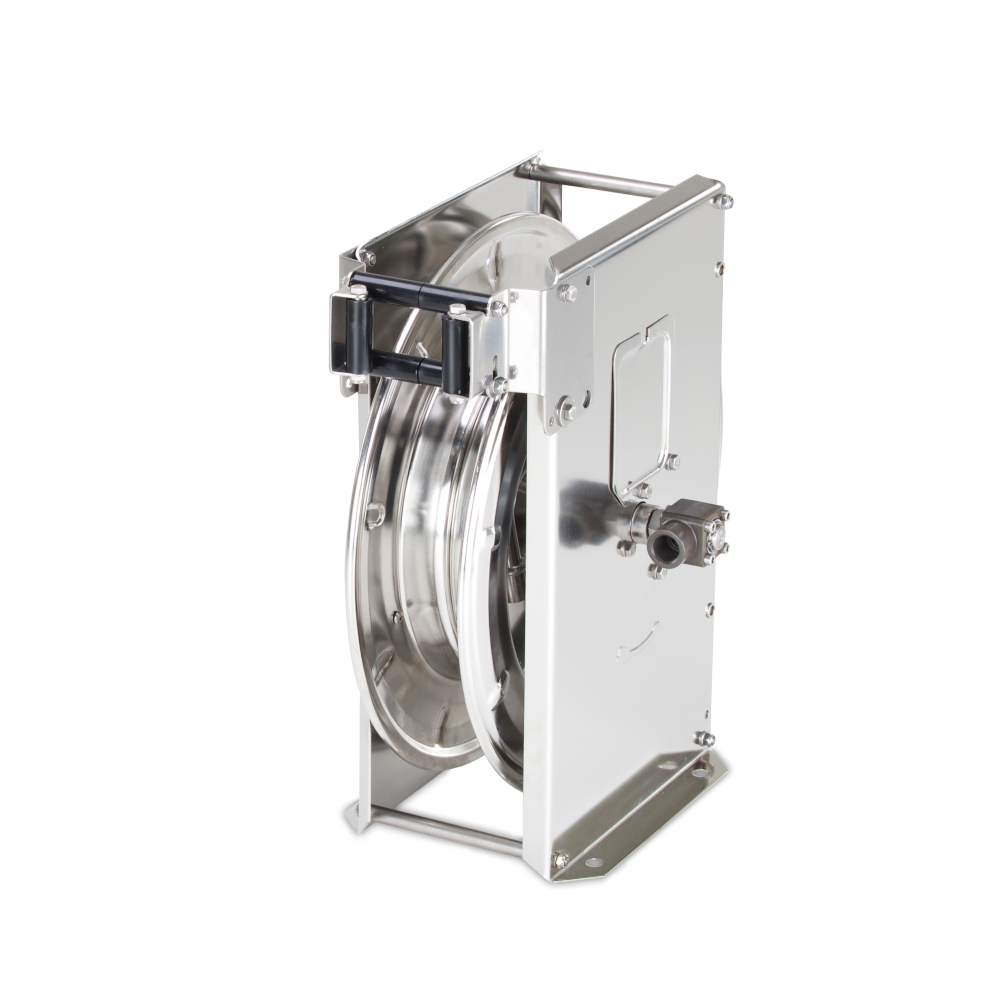Hose reel ST14/12 - automatic spring return - steel or stainless steel - DN 12 mm (1/2") - max. 12 m hose