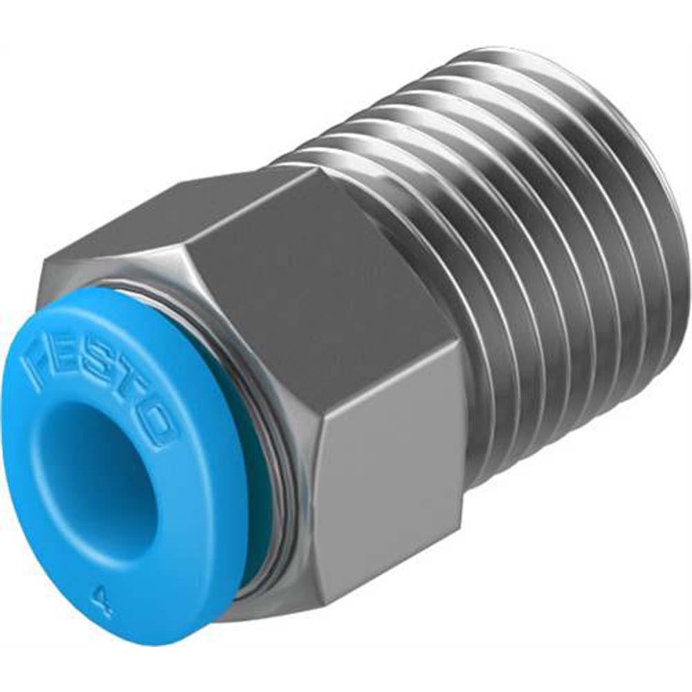 FESTO - QSM - Push-in fitting - Size Mini - Nominal width 2.8 to 4.5 mm - Pack of 10 - Price per pack