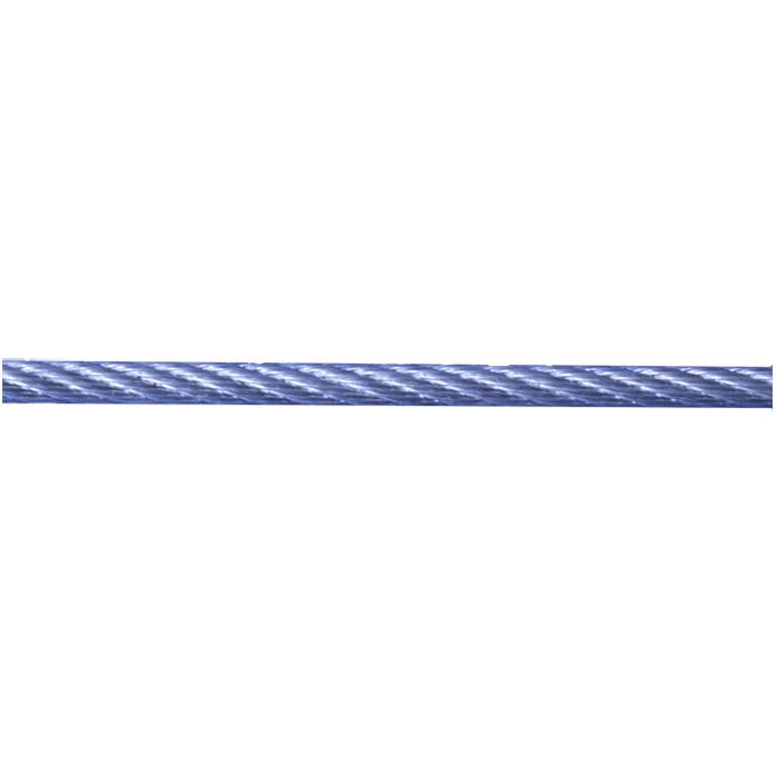 Steel wire rope - galvanized - plastic-coated - 42-wire - price per roll