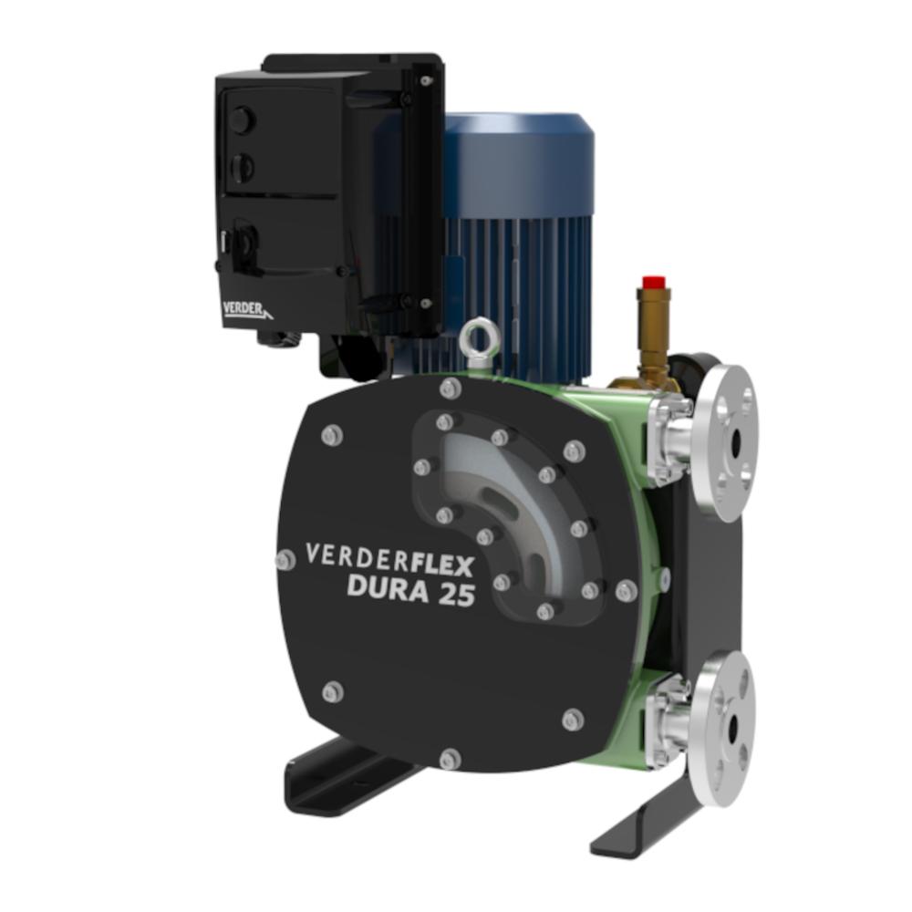Pompe péristaltique Verderflex iDura25 - 6 bar - 1,5 kW - 85-1190 l/h - Tuyau NR/EPDM/NBR/NBRF ou CSM - 230 ou 400 V
