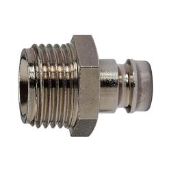 Temperature control plug-in nipple - nickel-plated brass - M14x1.5 to G 1/2 - max. 15 bar - Price per piece