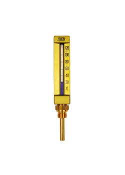 Maschinen-Thermometer HBZ - Messing - Anschlussgewinde 1/2" - gerade - Tauchrohrlänge 160 mm