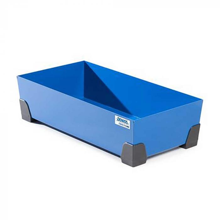 Classic-line small container tray - painted steel - without grating