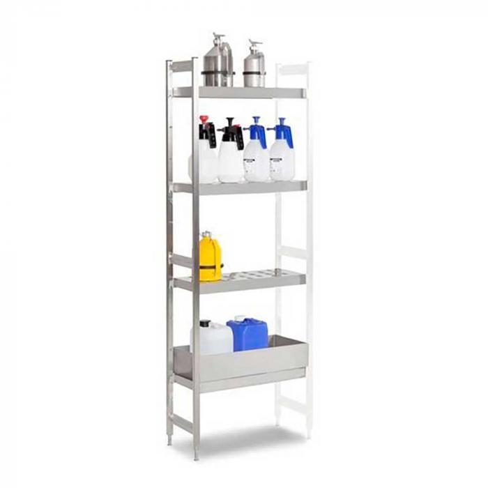 Hazardous materials shelf GRE 6030 - for flammable materials - stainless steel - different versions