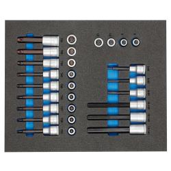 Gedore screwdriver sockets 1/2" - in 2/4 CT module - Price per set