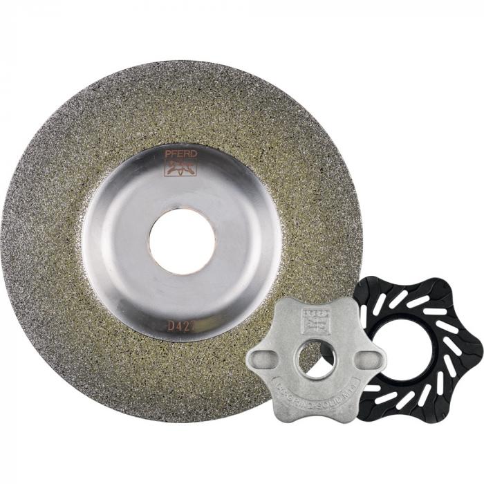 PFERD CC-GRIND-SOLID-DIAMOND - diameter 100 to 125 mm - bore diameter 16.0 to 22.23 mm - grit size D 427 and D 852