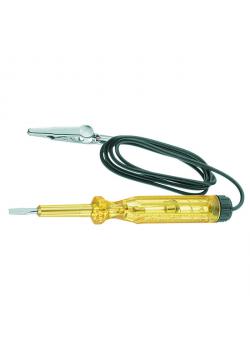 Spänningsprovare - 6-24 V - spår 3 mm - med kabel och klämma