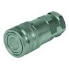 Faster Flat-Face plug-in coupling series FHH - socket - galvanized steel - with flat seal - DN 5 - internal thread G 1/8 "to G 1/4" - PN to 350