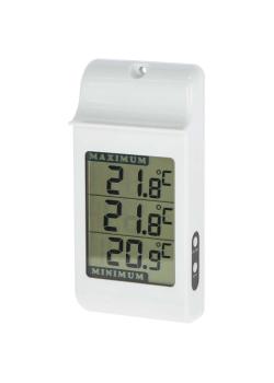 Max-Min termometer digital - ABS plast - växla mellan °C och °F - vit