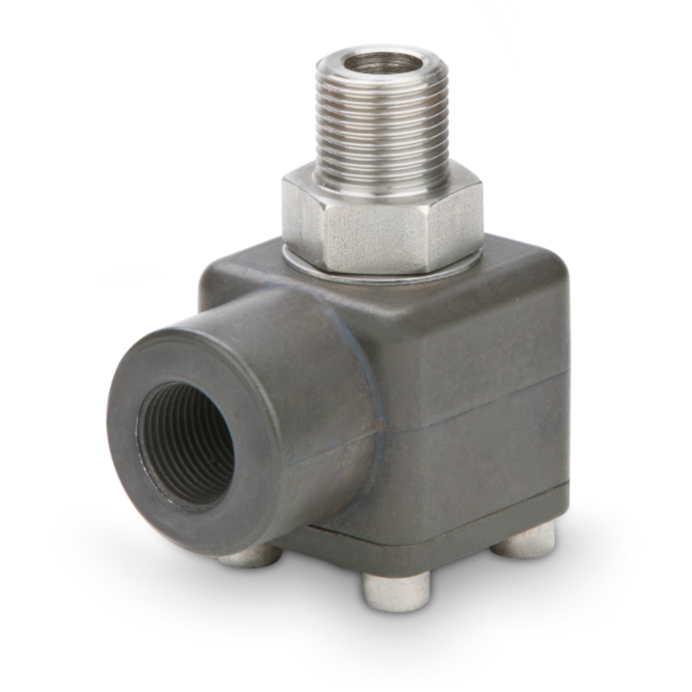 Angle swivel joint WDTH/Al - aluminum - 3/8" to 1/2" - DN 10 or 12 mm - max. 200 or 300 bar