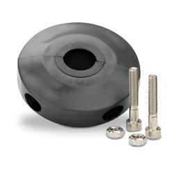 Arrêtoir universel pour tuyaux - pour Ø extérieur des tuyaux 10 à 34 mm - couleur noire - avec coquilles d'insertion correspondantes
