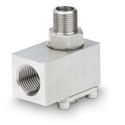 Upgrade for hose reels - Angled swivel joint made entirely of stainless steel - 3/8" and 1/2" - DN10 and DN12