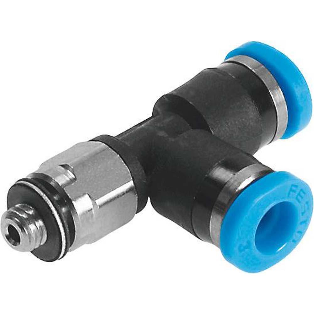 FESTO - QSMTL - Push-in T-fitting - Size Mini - Nominal width 0.9 to 3.3 mm - Pack of 10 - Price per pack